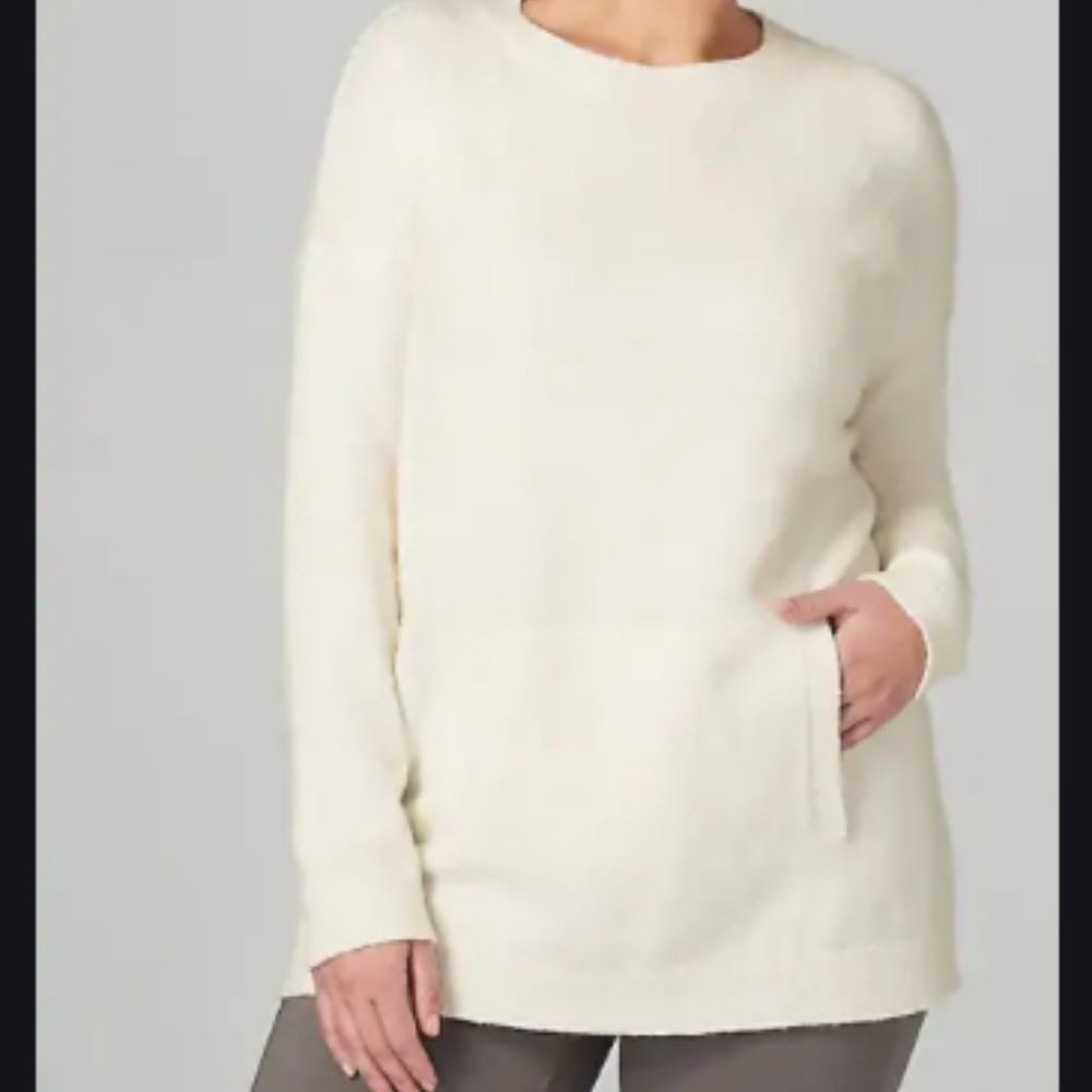 Pure Jill relaxed sweater tunic with pocket - XS